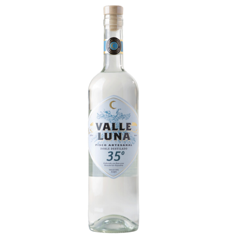 Pisco Artesanal Valle Luna Doble Destilado 35